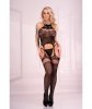 Bodystocking z Koronką i Połączeniem Topu z Nogawkami